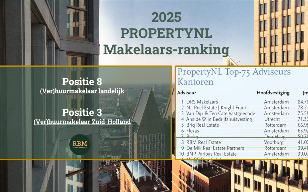 RBM Real Estate #8 in landelijk marktoverzicht